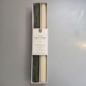 Tapered Candles 10 in Hexagon -4 Pack Threshold Studio McGee Unscented
